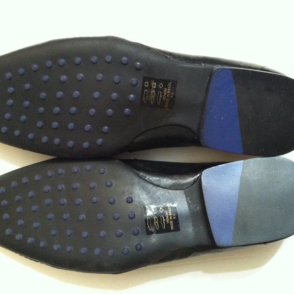 ROBERT WAYNE MENS BLACK LEATHER SLIP-ON LOAFERS DRESS SHOES SIZE: 9.5M main image 7